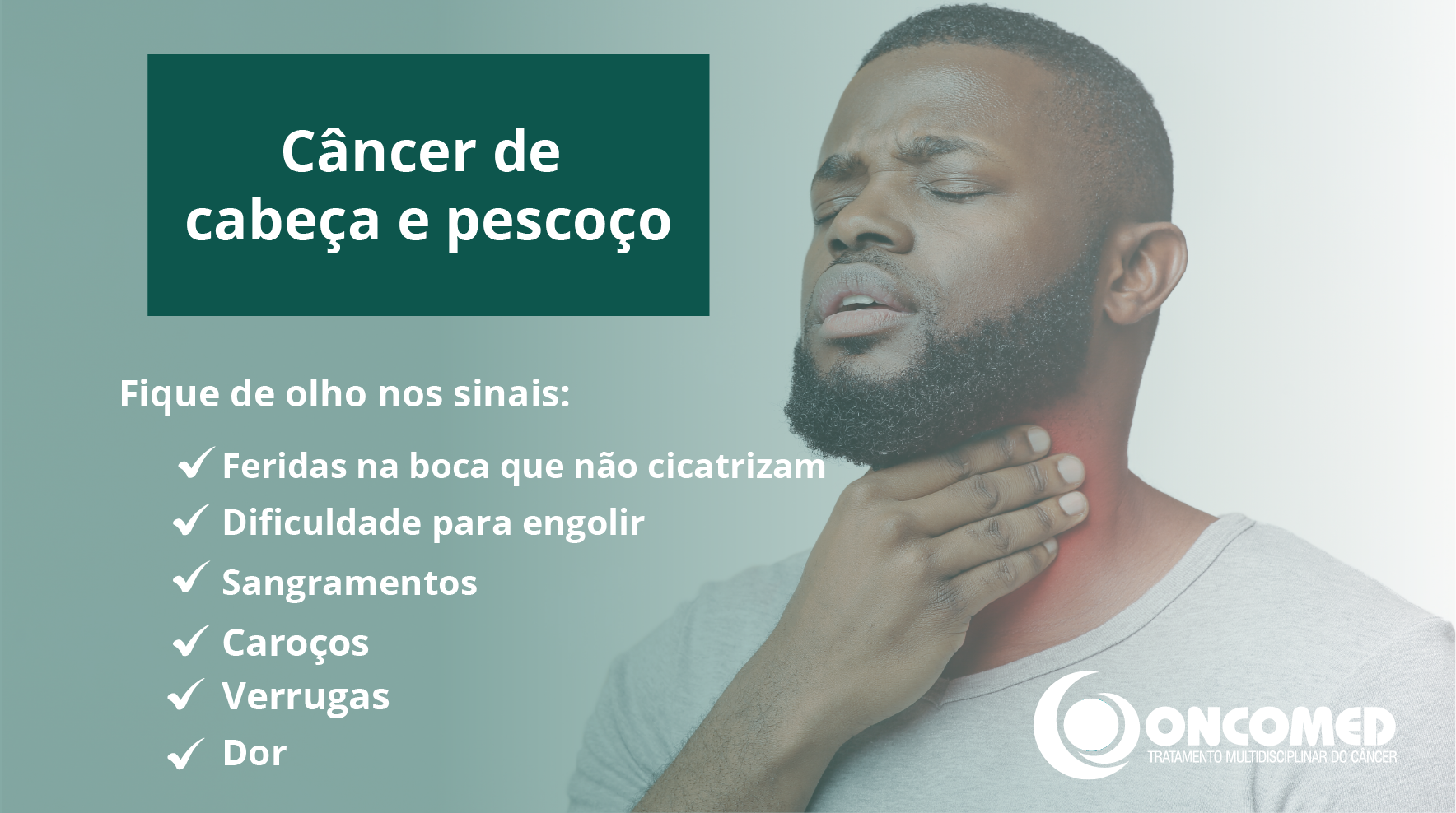 Cigarro e bebida alcoólica elevam o risco de câncer de cabeça e pescoço 
